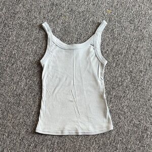 Reformation Light Gray/Blue Tank Top